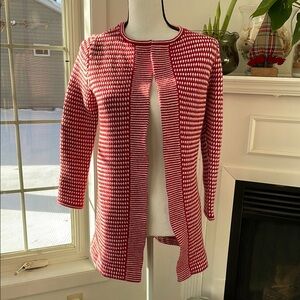 Talbot’s Red and White Women's Sweater